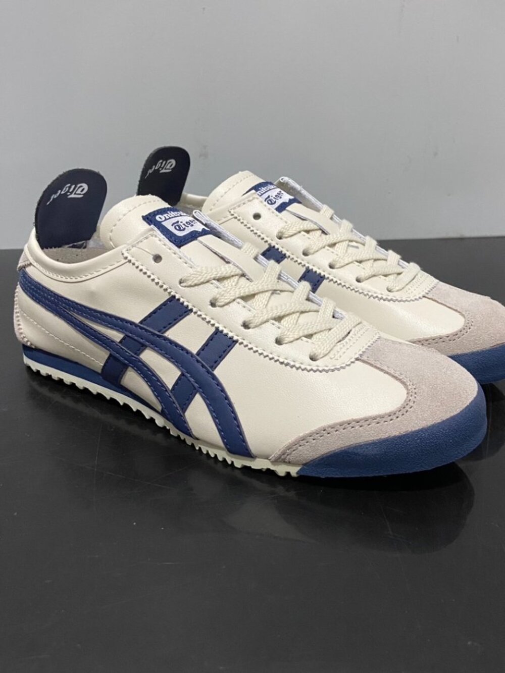 Onitsuka Tiger Mexico 66 Cream Blue Women’s Sneakers Retro Low Top